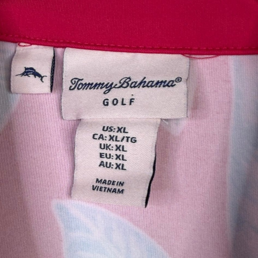Tommy Bahama Golf Womens XL Tropical Floral Dress Resort Beachy Pickleball Pink - Picture 9 of 11
